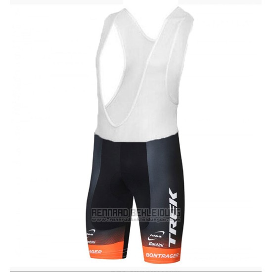 2018 Fahrradbekleidung Trek Selle San Marco Shwarz Trikot Kurzarm und Tragerhose